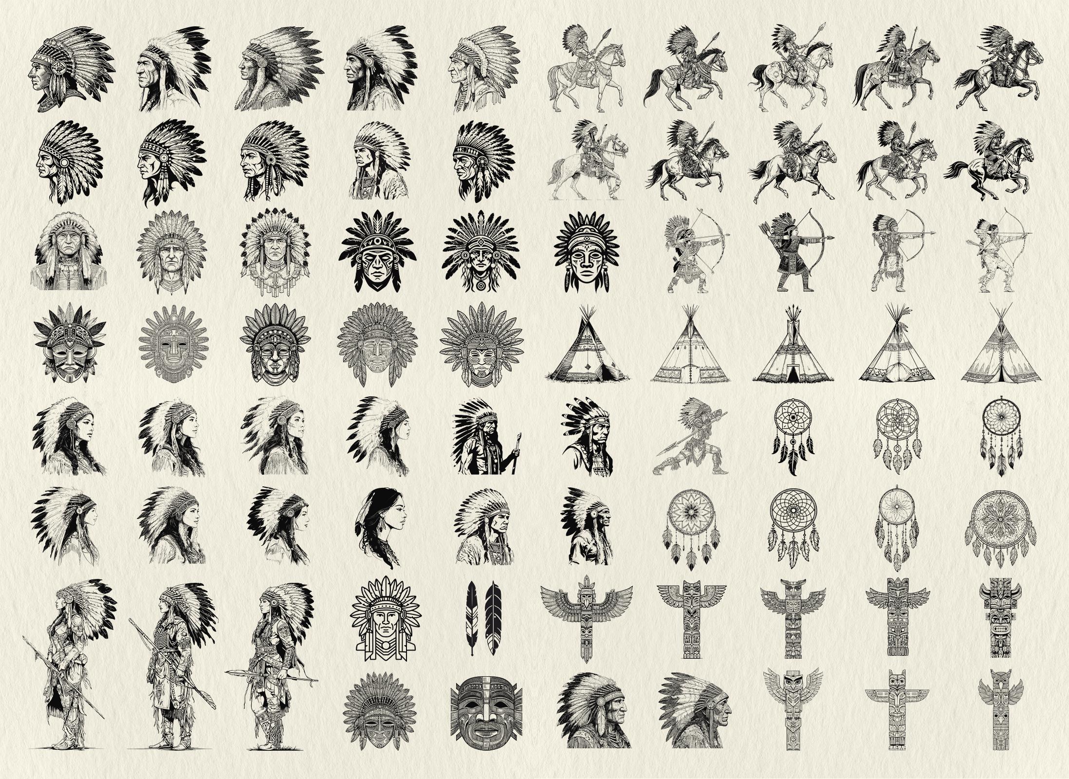 120 Indigenous American SVG: Native Indian Design, Native Tribal ...