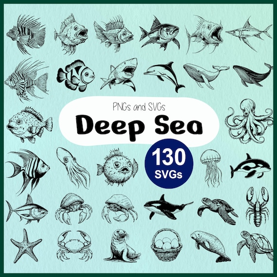 Deep Sea Animals Clipart