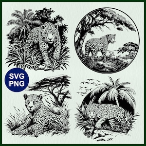 Jaguar High Quality SVG | Panther, Cougar, Cheetah, Leopard, Puma | Jungle Cat Vector File for Cricut, Laser Cut, Silhouette, Decal, Stencil