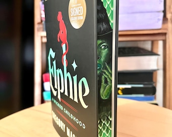 Elphie, **SIGNÉ PAR L'AUTEUR** bord peint à la main