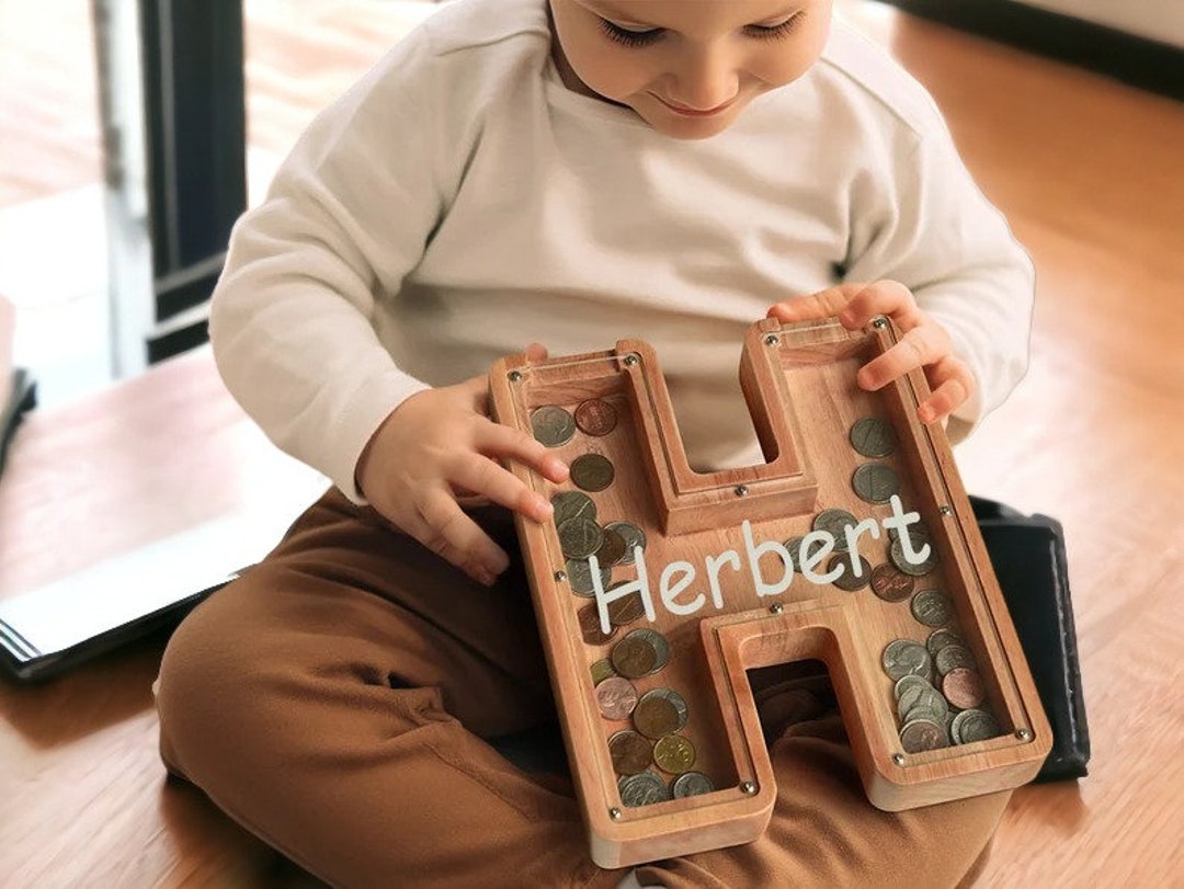 Custom Initial Piggy Bank Personalised Piggy Bank Kids Etsy Hong Kong