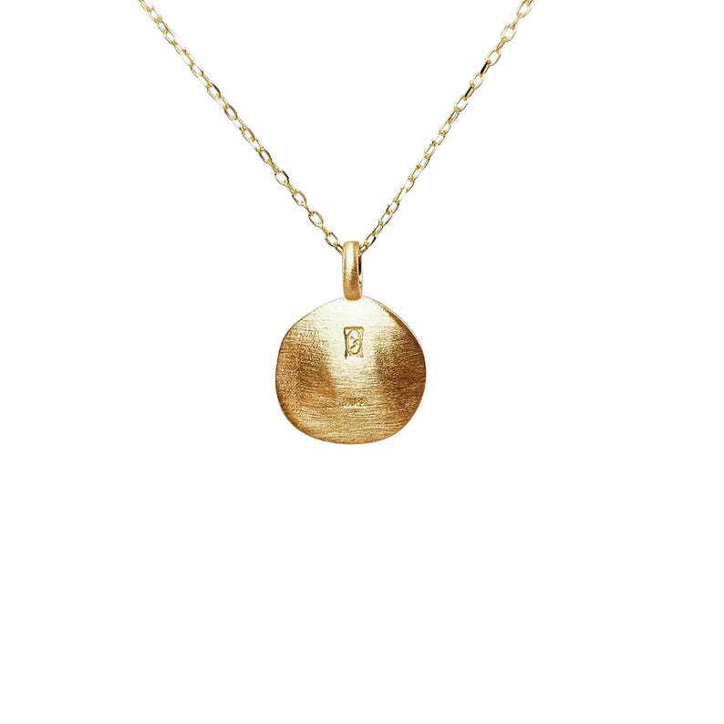 Shell Coin Pendant 14k Solid Aphrodite Shell Coin Pendant Spirit Nature Charm: Greek ...