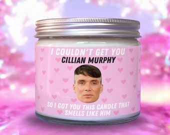 Cillian Murphy Scented Soy Wax Candle - Funny Novelty Gift