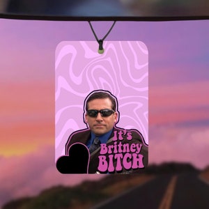Michael Scott è Britney b*tch meme deodorante per auto / Profumazione per auto, decorazioni per interni auto / Divertente regalo originale
