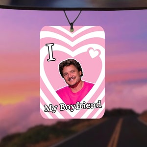 Pedro Pascal Y2k heart styles car air freshener | Car fragrance, car interior decoration | Funny novelty gift | I love my boyfriend