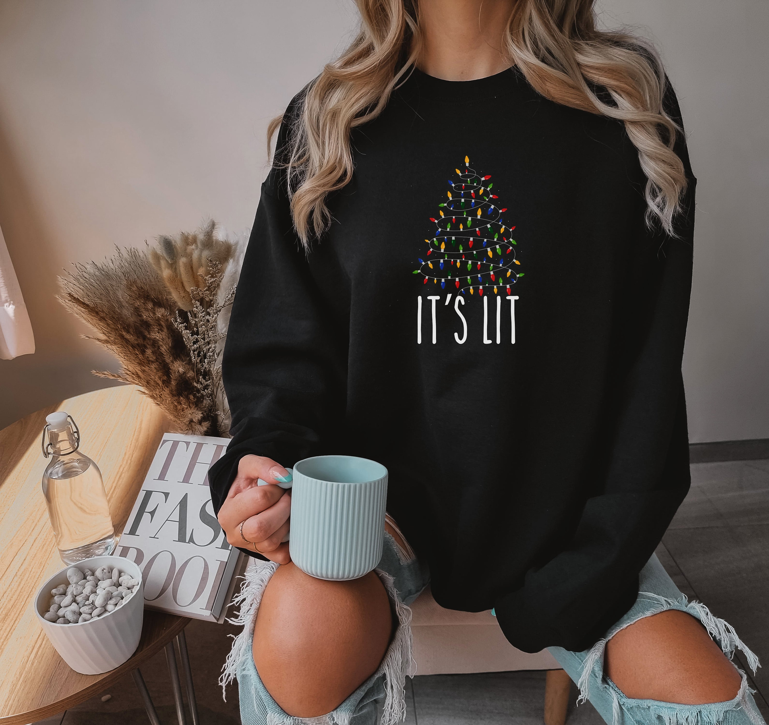 Its lit shop christmas sweater