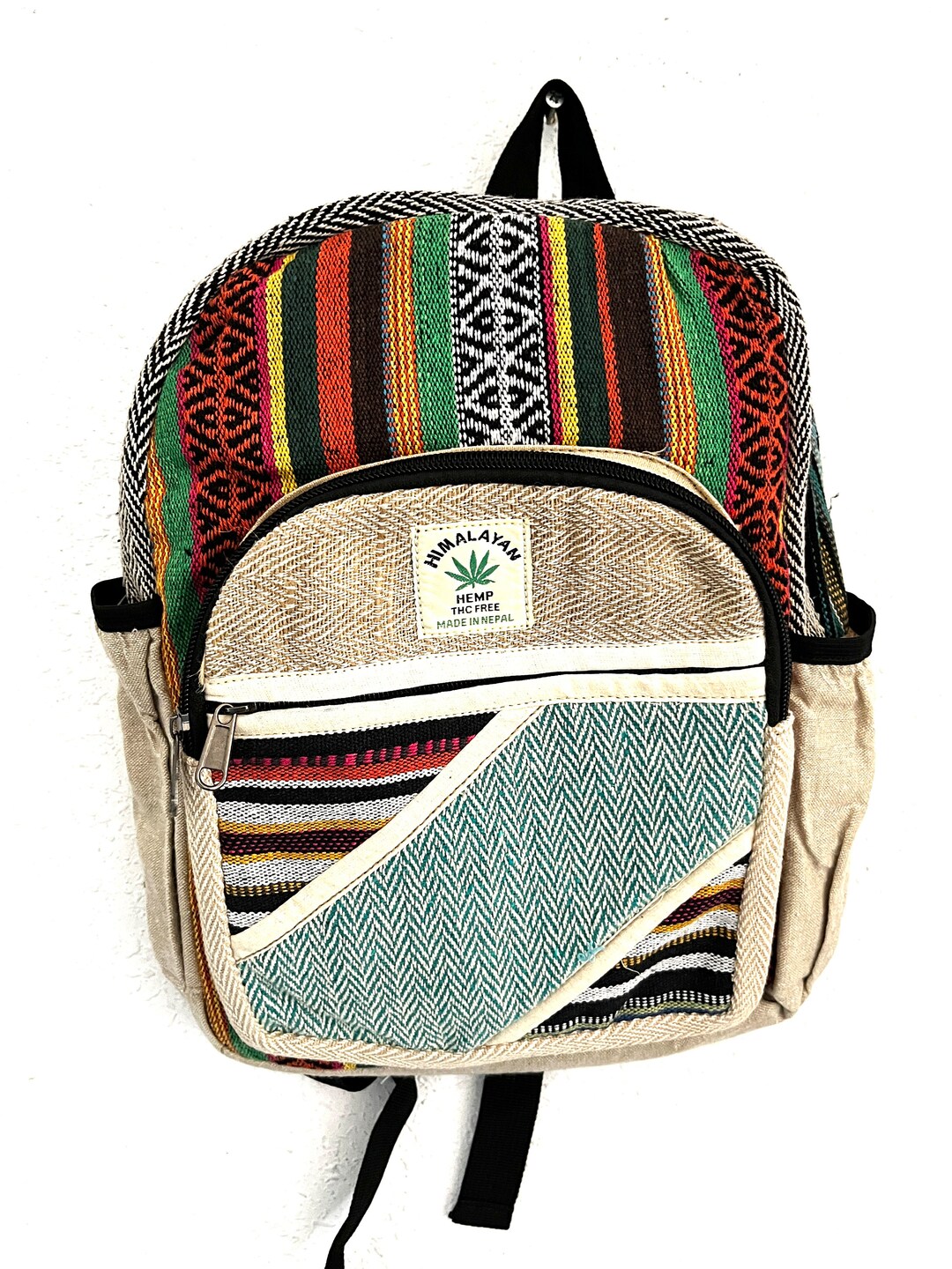 Mochila de cáñamo pequeña hecho en Nepal Etsy España