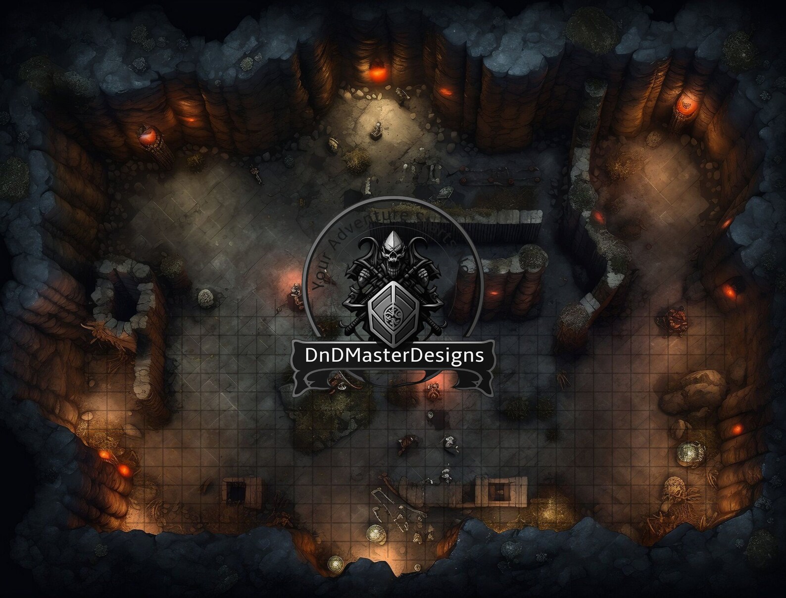 DnD Starter Battle Map Bundle, 15 D&D Battlemaps, Dungeons and Dragons ...