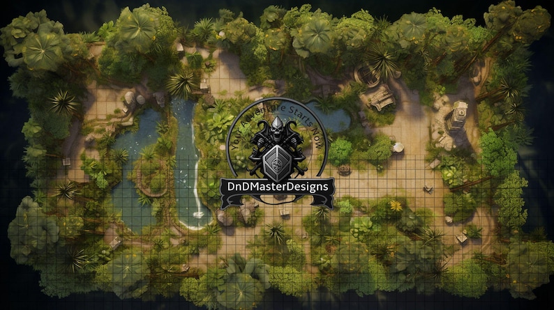 Jungle Battle Map Bundle: 15 RPG Maps for Dnd Roll20, Foundry VTT - Etsy