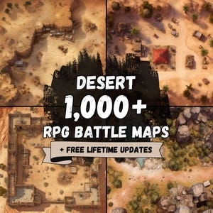 1000+ DnD Desert Battlemaps | Dungeons & Dragons Digital Battle Maps for Roll20, Foundry VTT | RPG Maps | DM Gift