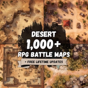 1000+ Desert Battlemaps | Dungeons 5e Digital Battle Maps for Roll20, Foundry VTT | RPG Maps | DM Gift