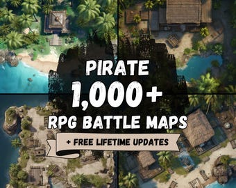 1000+ Pirate Battle Maps: RPG Maps for DnD, Roll20, Foundry VTT