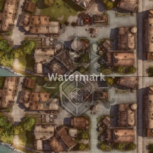 Dnd Town Village Battle Map Bundle, 5 D&D Digital Battlemaps, Dungeons ...