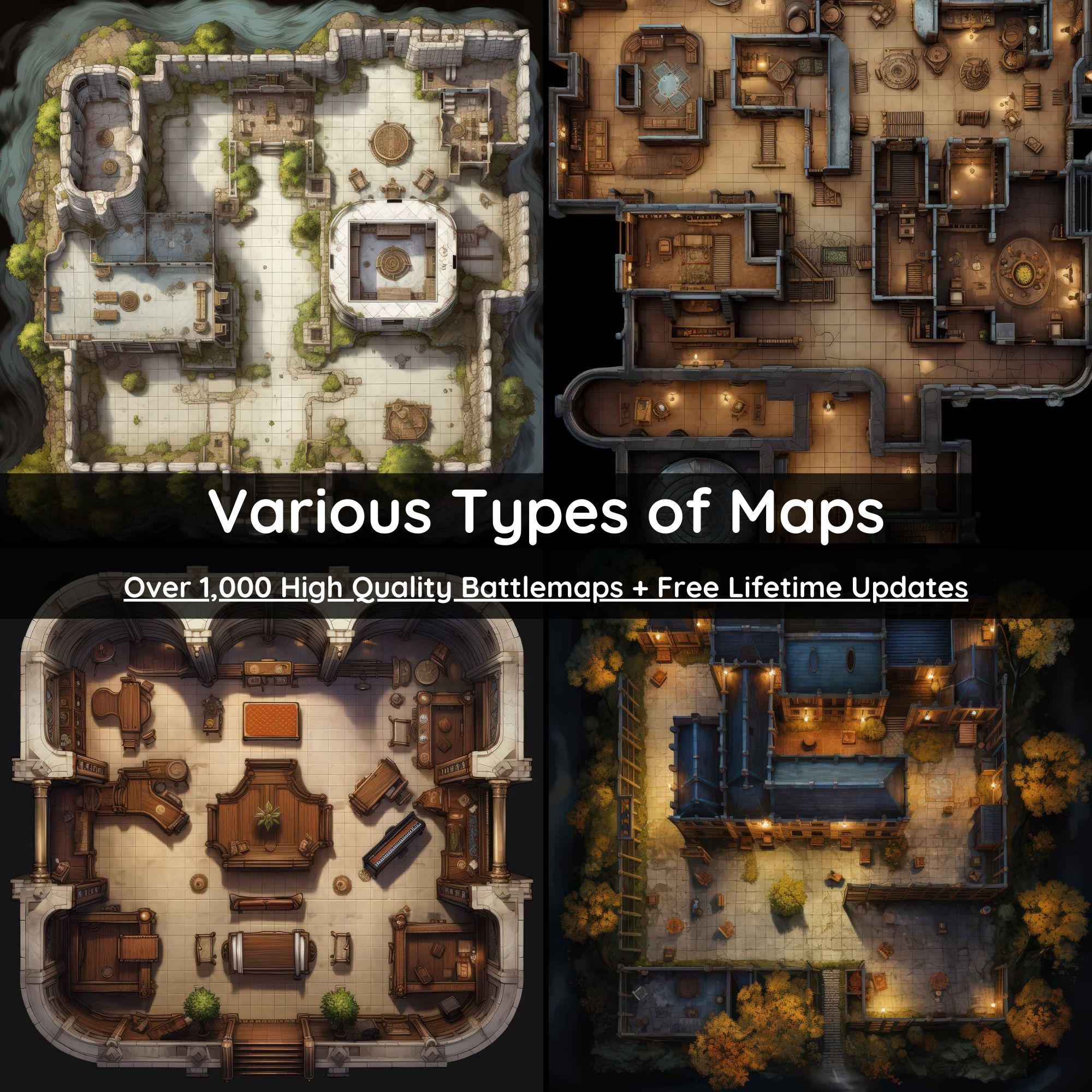 1000+ Castle Battle Maps: Fort RPG Maps for Dnd, Roll20, Foundry VTT - Etsy