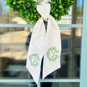Custom Wreath Sash