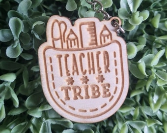 Teacher Keyrings, Thank You Keyring, Teacher Tribe, Teacher Appreciation, Educator Gift