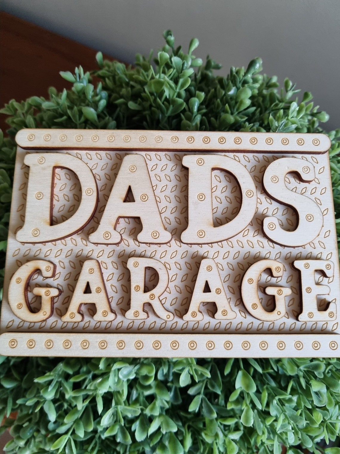 Dads Garage Sign, Wooden Engraved Sign, Unique Father's Day Gift - Etsy ...