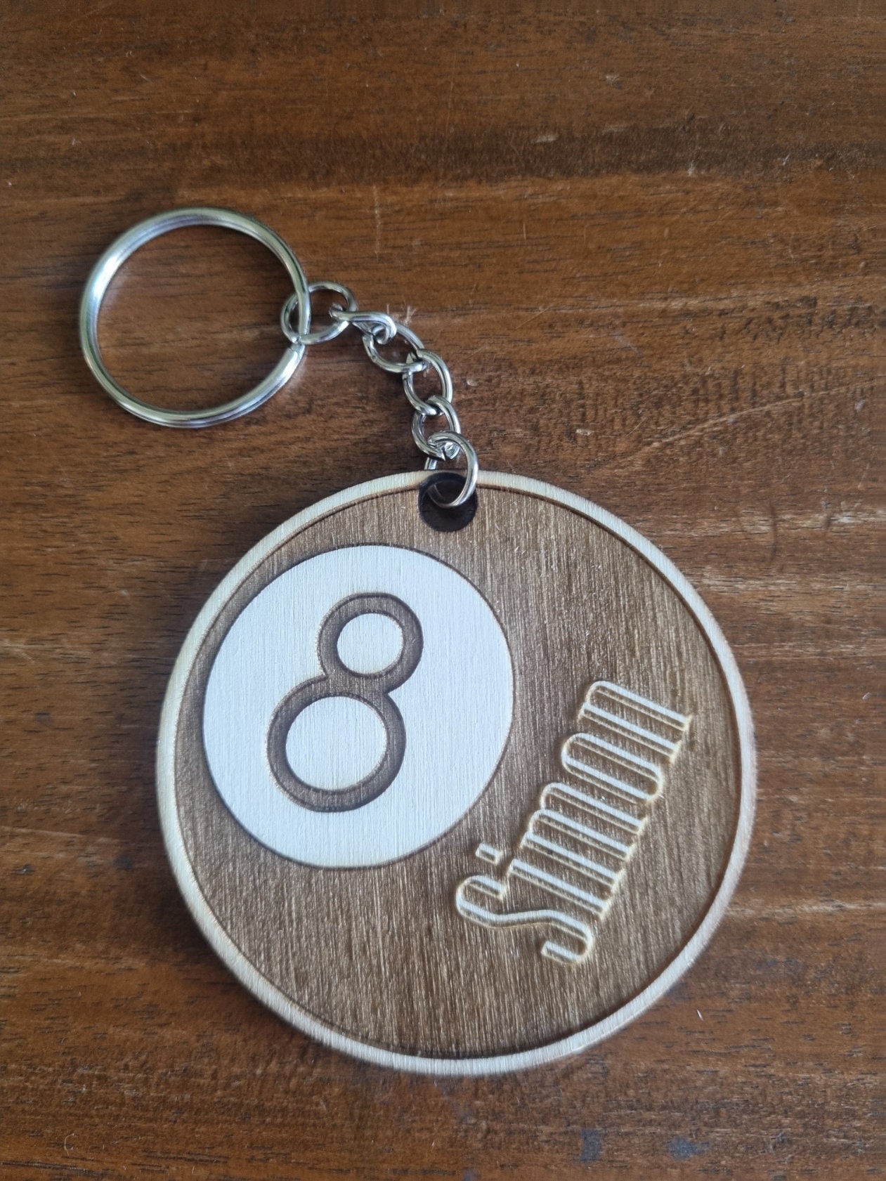 Billard Würfel Schlüsselanhänger - Personalisierbar, Kreatives Geschenk