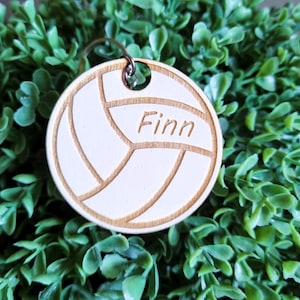Personalised Volleyball Keyring, Keychain, Volleyball, Engraved Gift, Team Gift