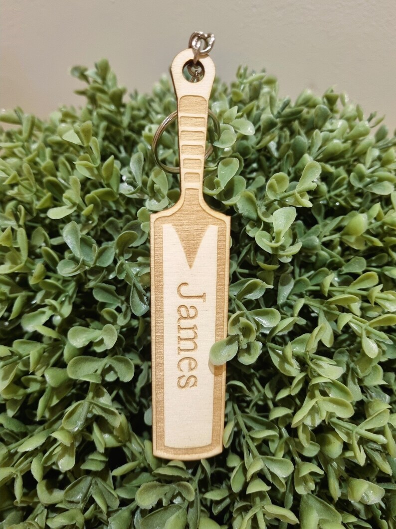 Personalised Cricket Bat Keyring, Keychain, Cricket Lovers, Engraved Team Gift Etsy Australia
