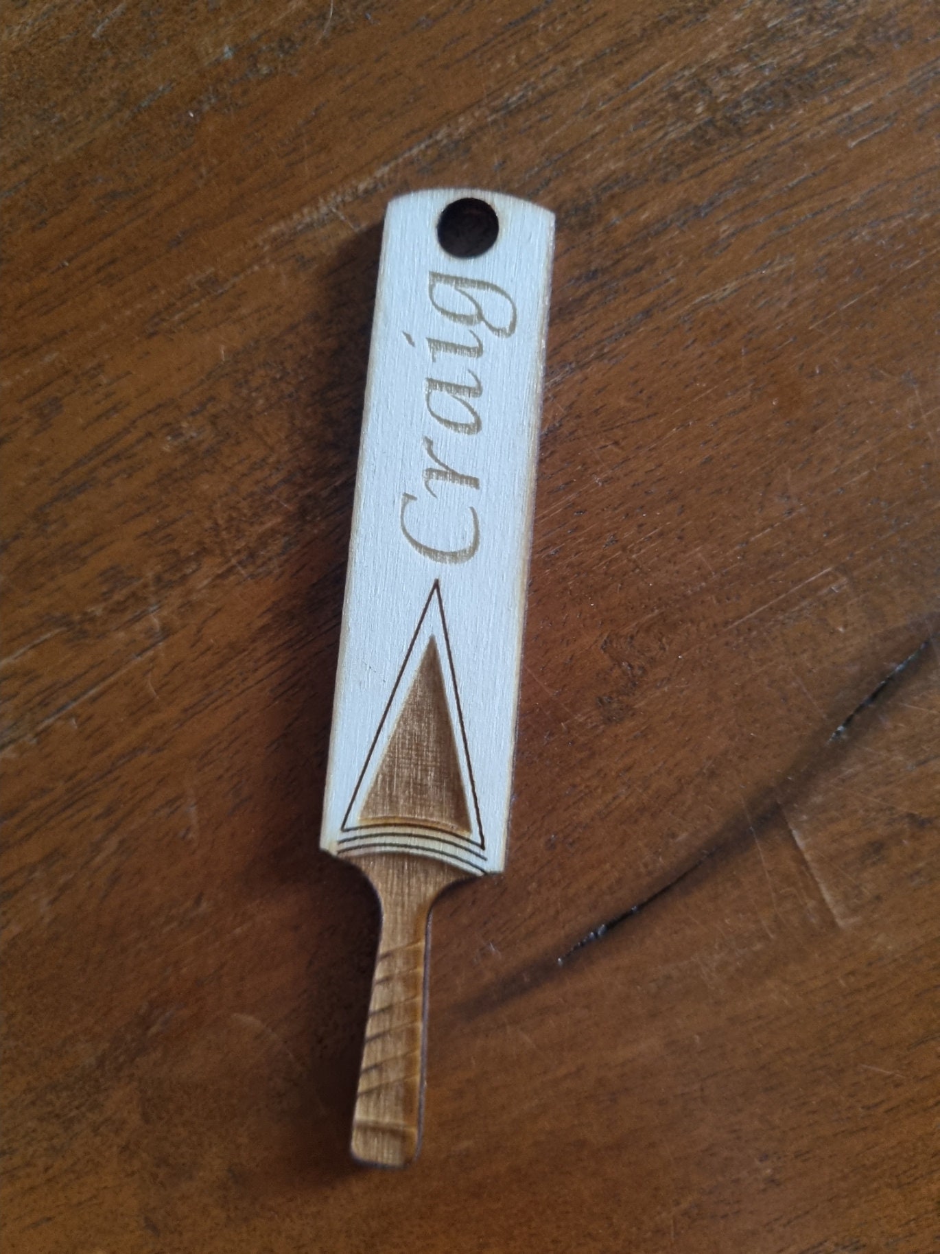 Personalised Cricket Bat Keyring, Keychain, Cricket Lovers, Engraved Team Gift
