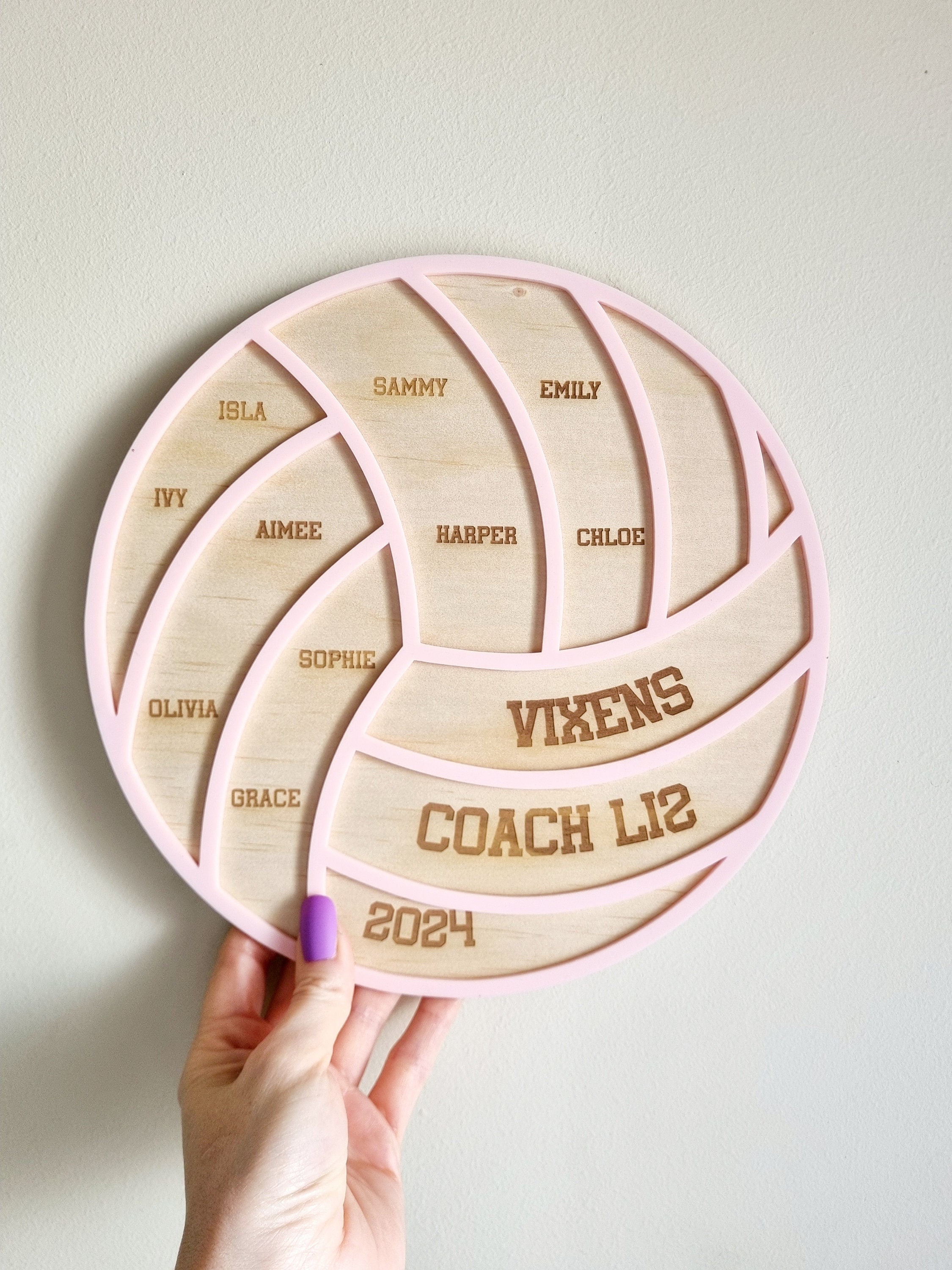 Netball Coaches Gift, Coach Plaque, Netball Team Gift, Engraved Team