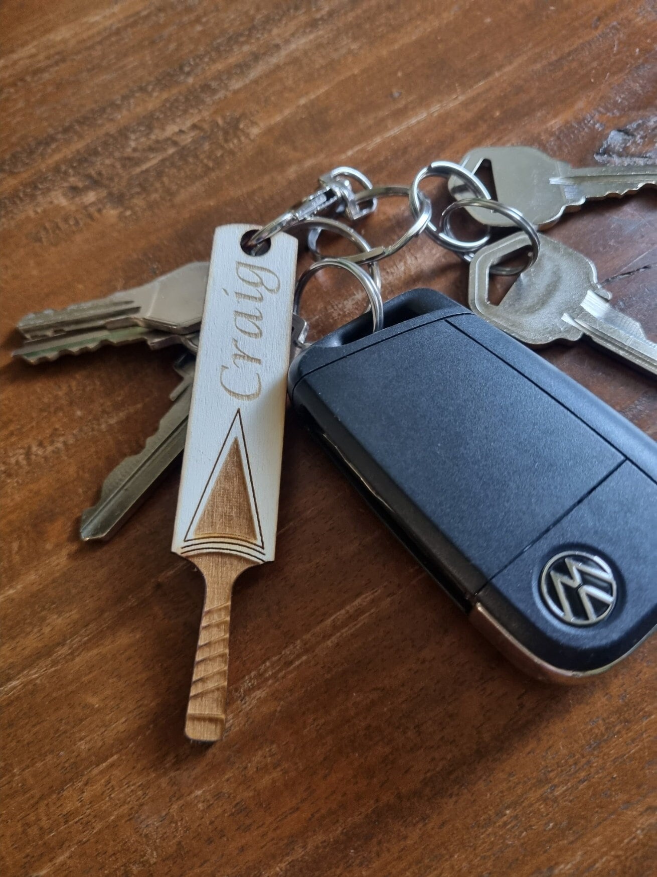 Personalised Cricket Bat Keyring, Keychain, Cricket Lovers, Engraved