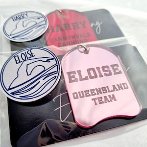 Personalised Swimming Kickboard Keyring, Keychain, Swimming Gift, Swim Team Gift