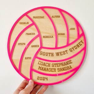 Netball Coaches Gift, Coach Plaque, Netball Team Gift, Engraved Team ...