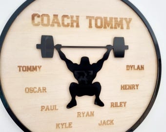 Weight Lifting Coach Gift, Weight Lifter Gift, Weight Lifting Team Gift