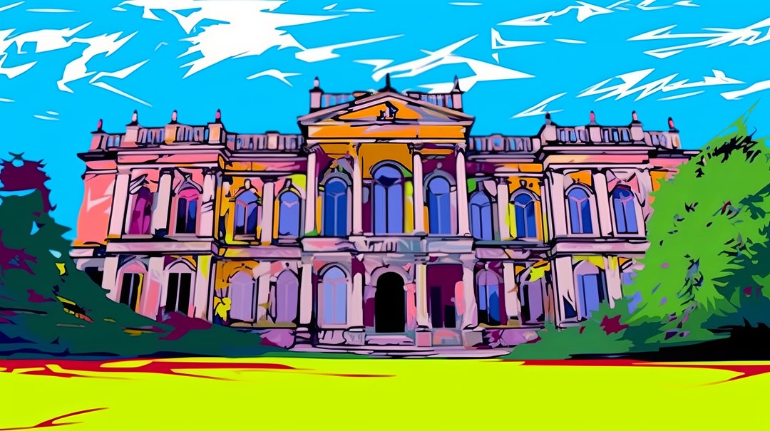 Highclere Castle Print Newbury England Art Bundle Watercolor Etsy