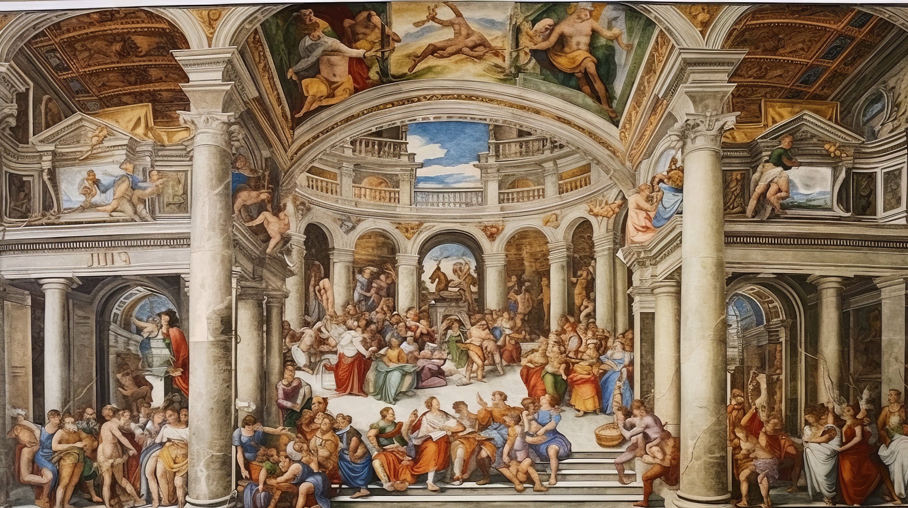 The Sistine Chapel Print Vatican City Art Watercolor Digital Art Oil ...