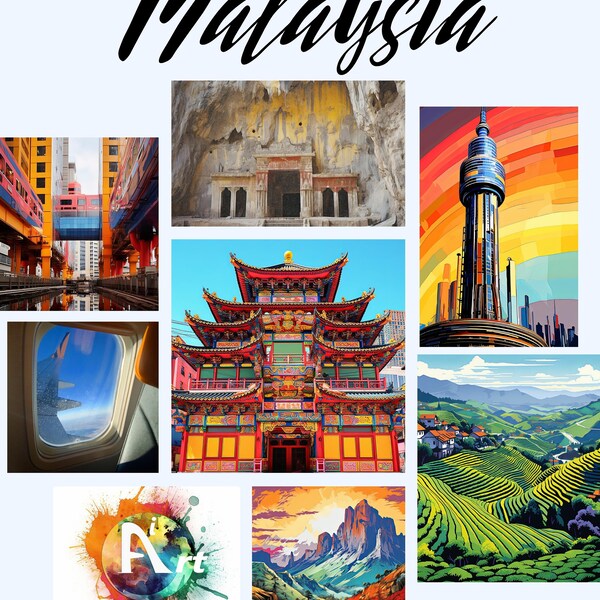 Malaysia Wall Art Etsy