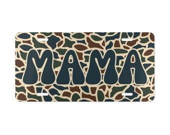 Camouflage-Nummernschild mit ""MAMA"", Jagdgeschenke, Auto-/LKW-Zubehör