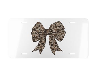 Nummerplaat met camouflagestrik: autovrachtwagenijdelheidsplaat