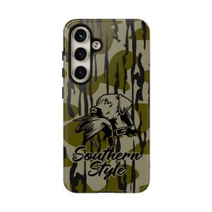 MossBark Camo &quot;Southern Style&quot; Duck Dog Tough Phone Case, Gifts for Him, Hunting Gifts, Duck Hunting, Samsung Phones