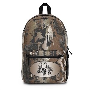 Timber Duck Camo with Duck Dog Backpack/Bookbag, Kids Bookbag, Duck Hunting, Back to School, Hunting Bags, Hunting Gifts