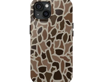 Old School Camo Tough Phone Case, Gifts for Him, Hunting Gifts