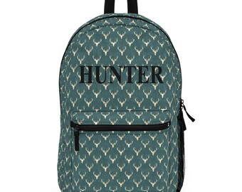 Personalized Deer Skull Backpack, Kids Bookbag, Hunting Bag, School Accessories