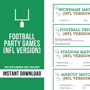 NFL Party Games and Trivia