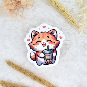 Cute Kawaii Red Panda Sticker Waterproof Glossy | Cute Animal Sticker | Planner Sticker | Laptop Ebook Reader Sticker | Kawaii Anime Sticker