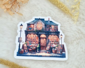 Simpatici adesivi per librerie | Adesivo fustellato lucido impermeabile | Adesivi per amanti dei libri | Adesivi topo di biblioteca | Regalo carino per i lettori | Adesivi grandi