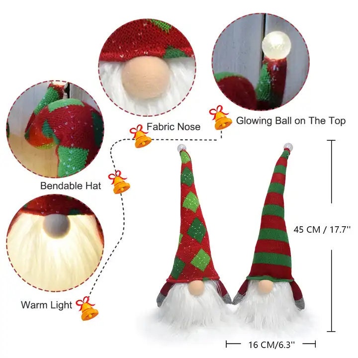 Déco Gnomes De Plage En Peluche - Couple De Gnomes D'été Avec Base Pondérée, Parfait Pour Manteau Ou Table