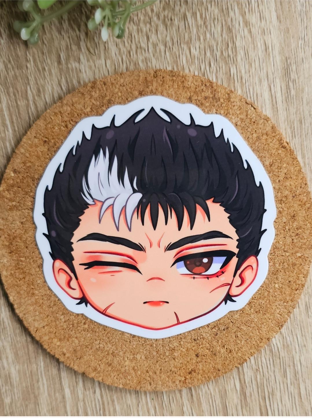 Guts Inspired L Anime Stickers | Water Proof Stickers | Fanart | Anime ...