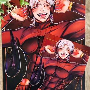 Sy & Ny Anime Art Print: Original Characters, Manga Style