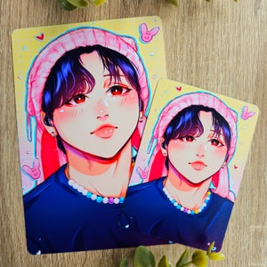 StrayKids Changbin verjaardag fanartprint | Fotokaart | Kpop | Kunstafdruk