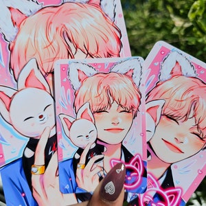StrayKids Yang Jeongin | Fanart-afdruk | Fotokaart | Kpop | Idool | IN | Innie | Kunstafdruk | Skz | Digitale kunst