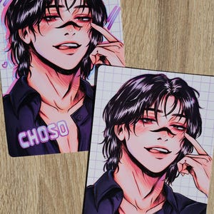 Tovenaar anime grote broer fanart print | Fotokaart | Anime | Kunstafdruk | Digitale kunst | Manga