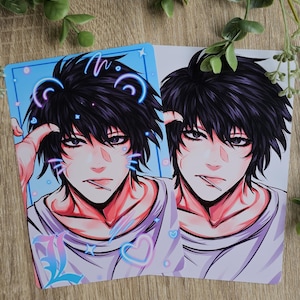 Kill Book Anime Detective Fanart Print | Fotokaart | Anime | Kunstafdruk | Digitale kunst | Manga
