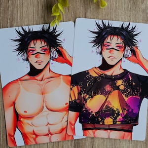 Tovenaar anime grote broer fanart print | Fotokaart | Anime | Kunstafdruk | Digitale kunst | Manga